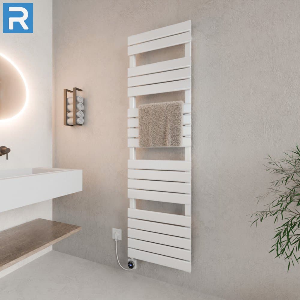 Handtuchheizkörper elektrisch Mittelanschluss 50x180 cm Weiß