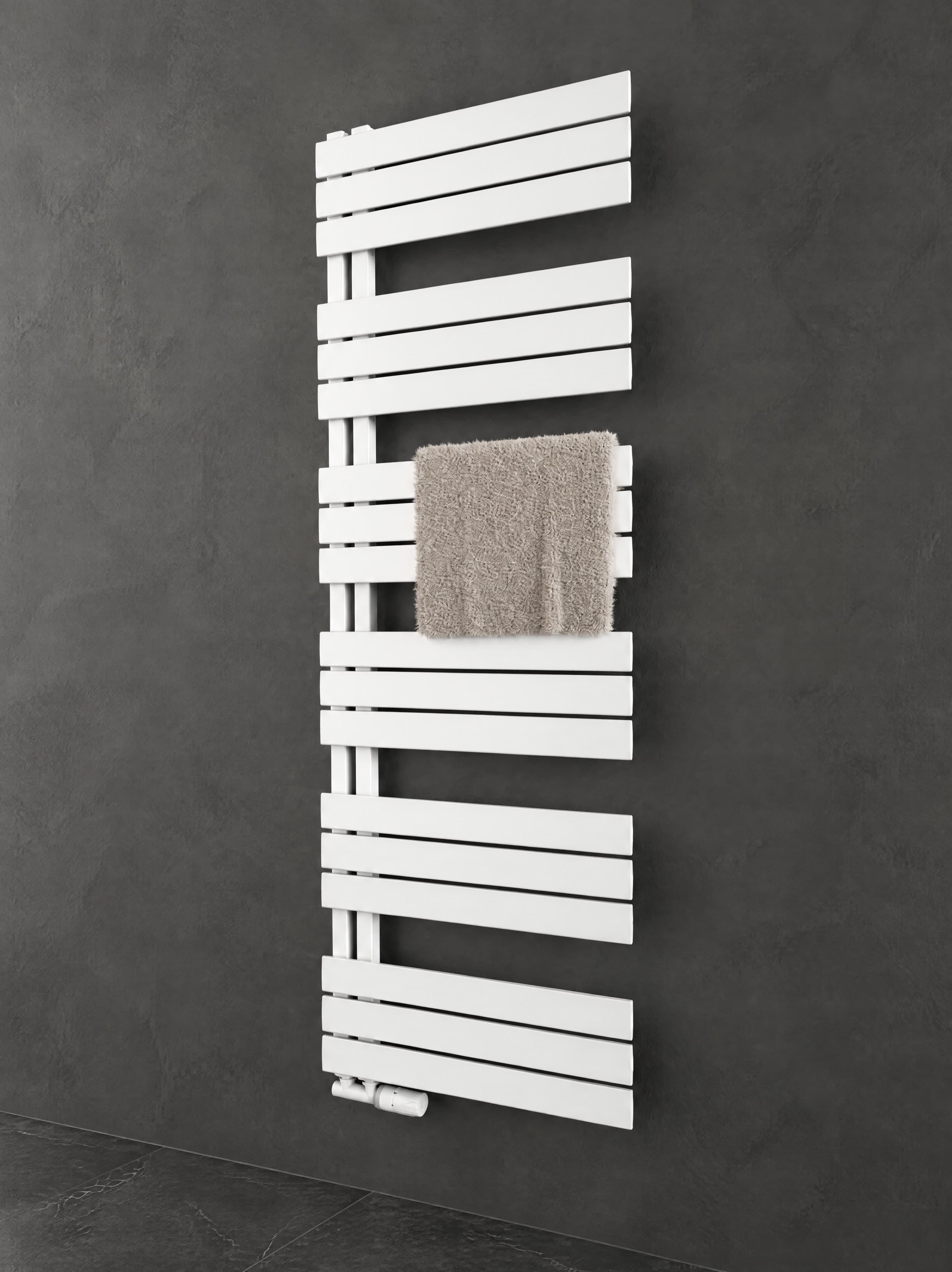 Handtuchheizkörper seitlich offen 50x115 cm Weiß