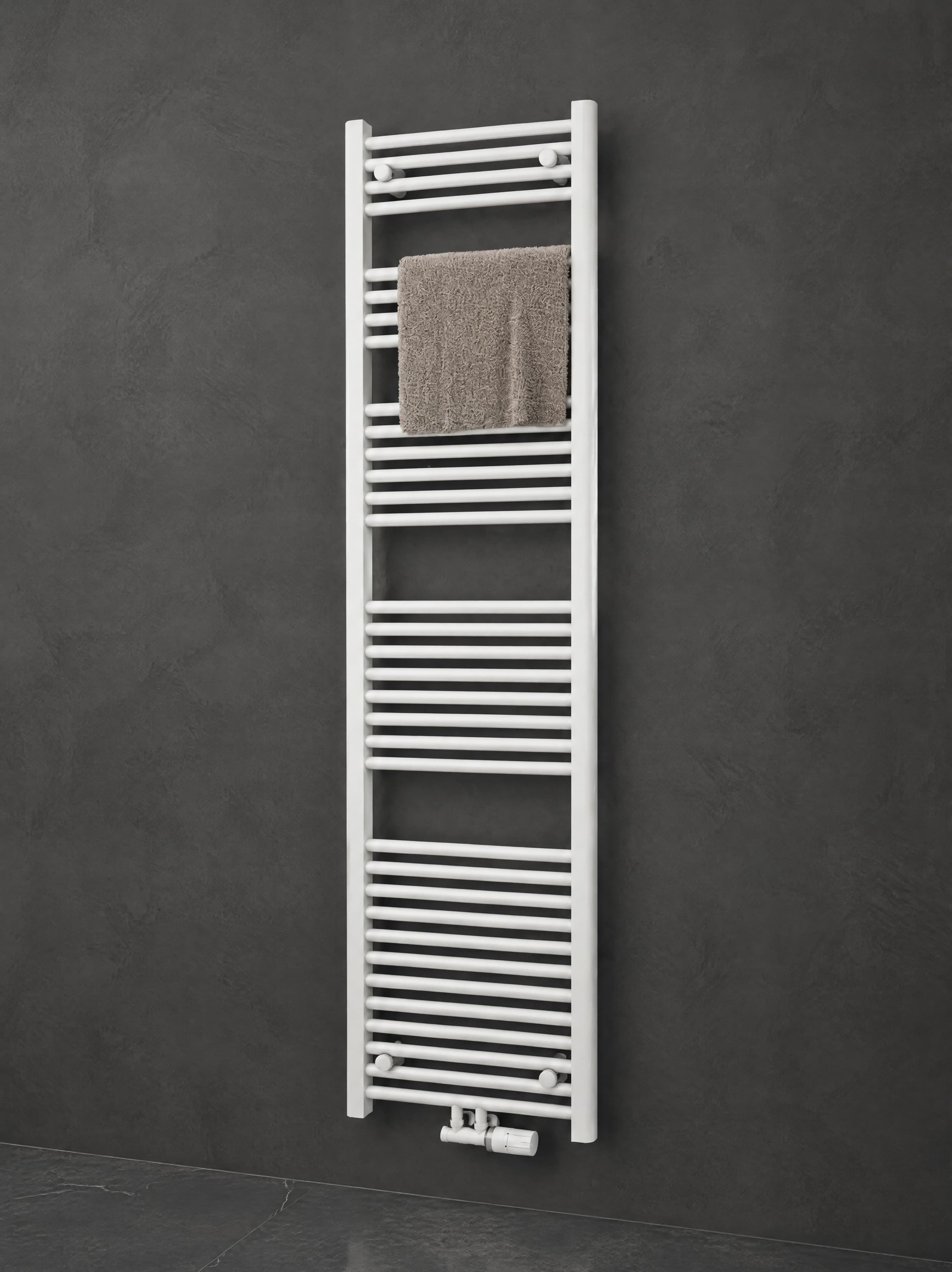 Standard Badheizkörper Rundrohr 50x120 cm Weiß