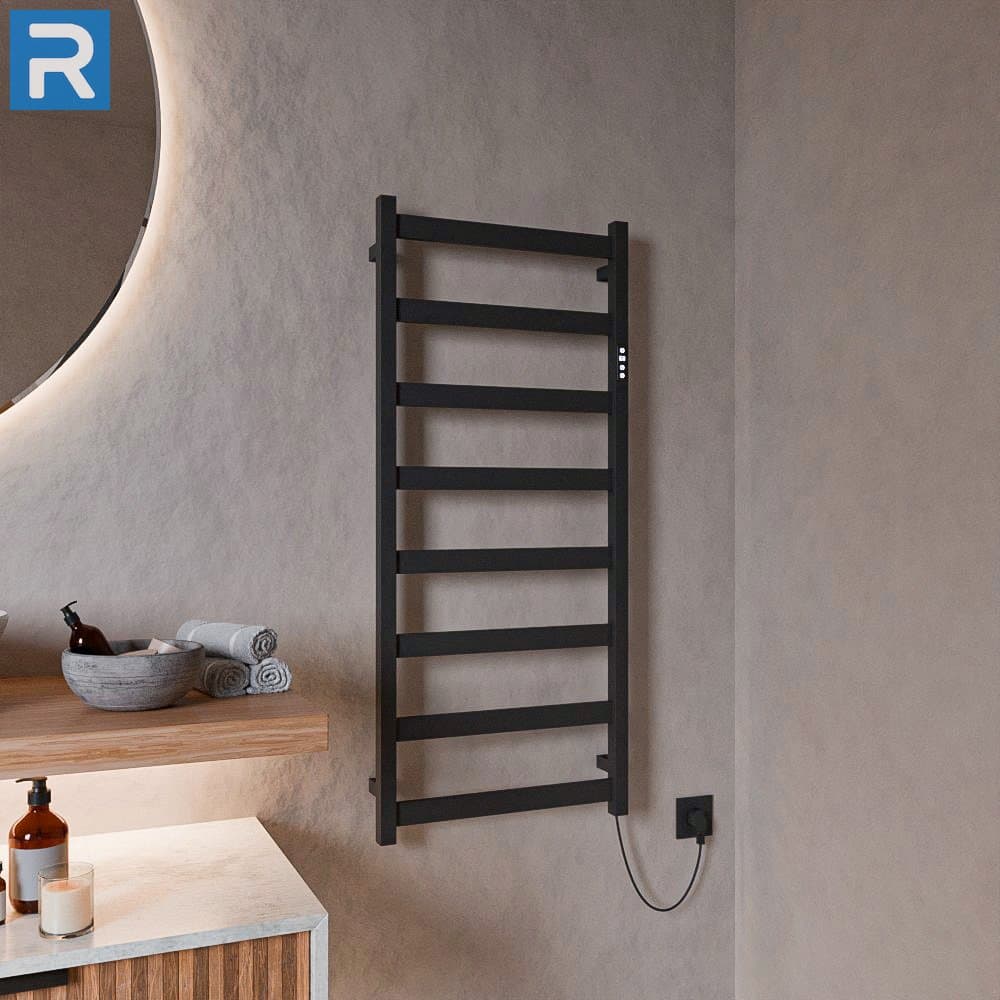Design Trockenheizkörper elektrisch Paneel 50x115 cm Schwarz