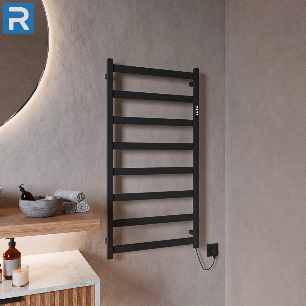 Design Trockenheizkörper elektrisch Paneel 60x115 cm Schwarz