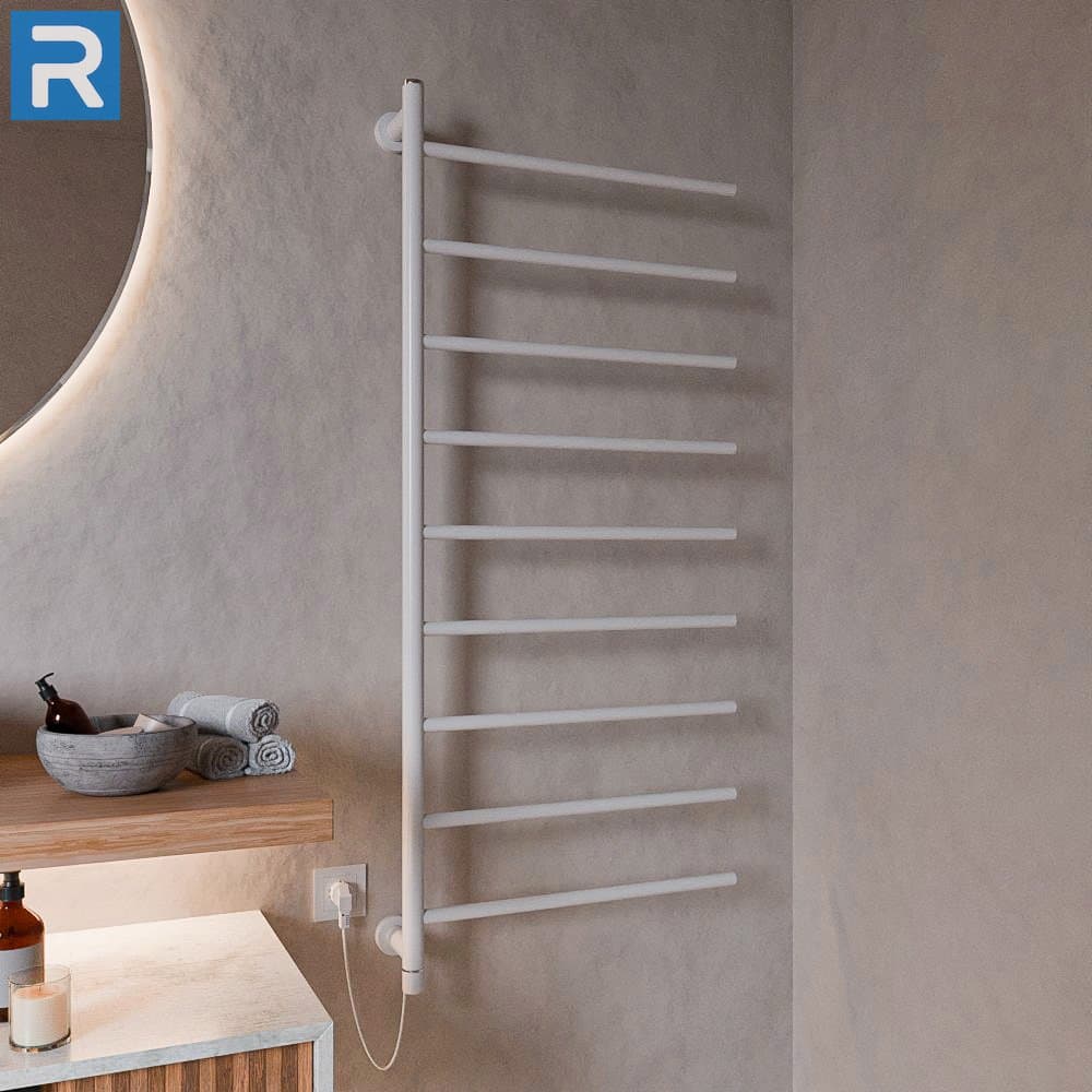 Handtuchwärmer elektrisch One-Click seitlich offen 60x140 cm Weiß